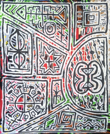 Painting titled "Aorte" by Claude Chautard, Original Artwork, Marker