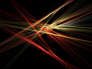 Arts numériques intitulée "rayons intergallact…" par Claude Conte, Œuvre d'art originale, Travail numérique 2D