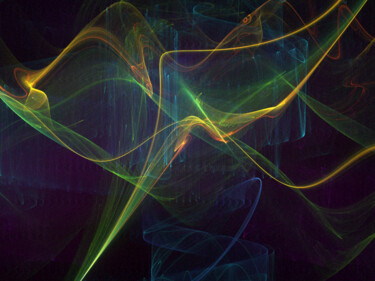 Arts numériques intitulée "danseuse interstell…" par Claude Conte, Œuvre d'art originale, Travail numérique 2D