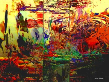 Arts numériques intitulée "Mondialisation déré…" par Claude Cossu, Œuvre d'art originale, Peinture numérique