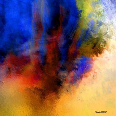 Arts numériques intitulée "La flamme de la rév…" par Claude Cossu, Œuvre d'art originale, Peinture numérique