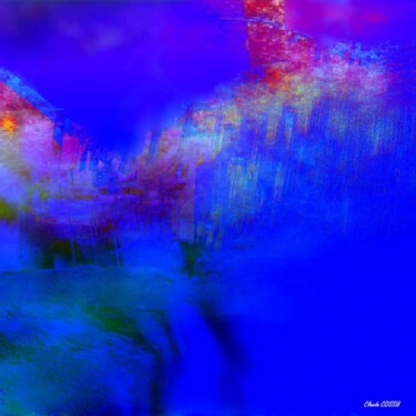 Digital Arts titled "Reflets sur les qua…" by Claude Cossu, Original Artwork, Digital Painting