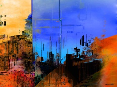 Arts numériques intitulée "D'un Monde à l'autre" par Claude Cossu, Œuvre d'art originale, Peinture numérique