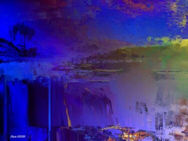 Arts numériques intitulée "Terre de jour, terr…" par Claude Cossu, Œuvre d'art originale, Peinture numérique