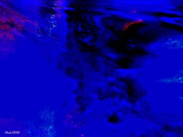 Digital Arts titled "Rhapsody in Blues" by Claude Cossu, Original Artwork, Digital Painting