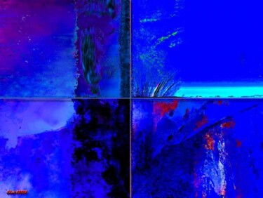 Arts numériques intitulée "Jamming the Blues" par Claude Cossu, Œuvre d'art originale, Peinture numérique