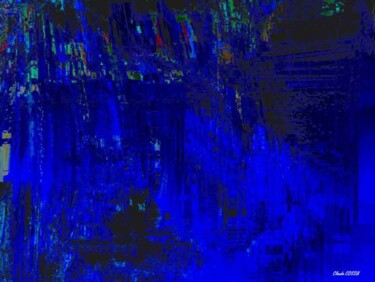 Arts numériques intitulée "Buffalo Blues" par Claude Cossu, Œuvre d'art originale, Peinture numérique