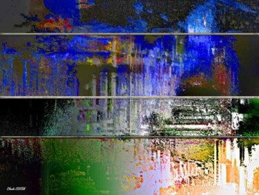 Arts numériques intitulée "Souvenirs mélangés" par Claude Cossu, Œuvre d'art originale, Peinture numérique