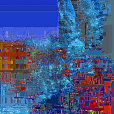 Arts numériques intitulée "Urbanisme" par Claude Cossu, Œuvre d'art originale, Peinture numérique