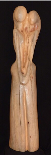 Sculpture titled "Elles" by Claude David, Original Artwork, Wood
