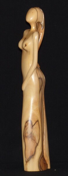 Escultura intitulada "d'Être" por Claude David, Obras de arte originais, Madeira