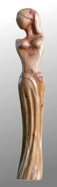 Sculpture titled "Fugue" by Claude David, Original Artwork, Wood