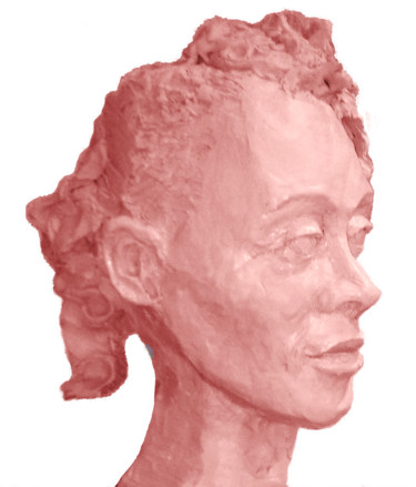 Sculpture titled "marthe" by Claude Demay, Original Artwork, Terra cotta