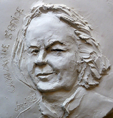 Sculpture intitulée "bas relief/ Gonzagu…" par Claude Demay, Œuvre d'art originale, Résine