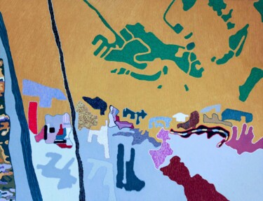Картина под названием "Oléron 5" - Claude Diaz, Подлинное произведение искусства, Масло