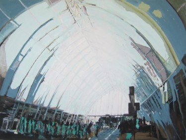 Peinture intitulée "Gare Saint Roch" par Emma, Œuvre d'art originale
