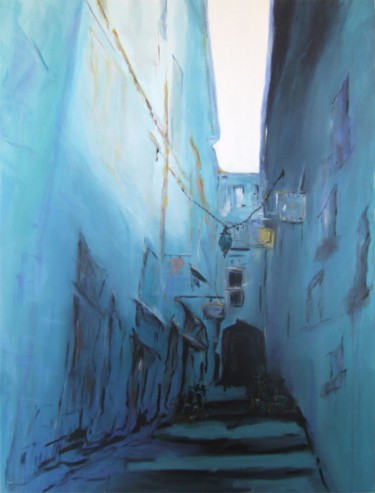 Painting titled "Rue du Bras de Fer…" by Emma, Original Artwork