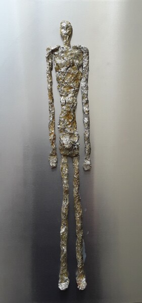 Escultura titulada "sculpture d'homme" por Claude Goasguen, Obra de arte original, Aluminio