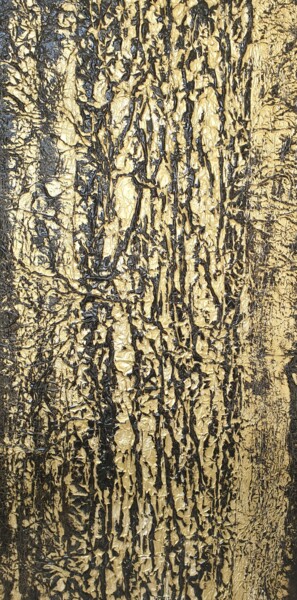 Pintura intitulada "blackgold7" por Claude Goasguen, Obras de arte originais, Acrílico