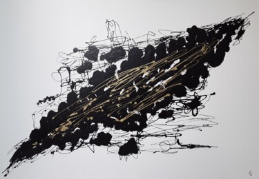 Peinture intitulée "black and white 16" par Claude Goasguen, Œuvre d'art originale, Acrylique