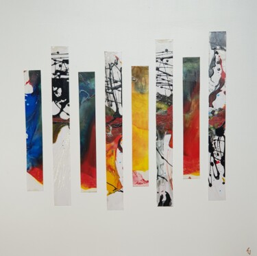 Peinture intitulée "Tranches de couleurs" par Claude Goasguen, Œuvre d'art originale, Acrylique