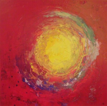 Painting titled "Big Bang" by Claude Goasguen, Original Artwork, Acrylic