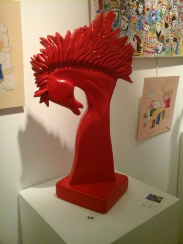 Sculpture intitulée "MUSTANG" par Claude Gorski, Œuvre d'art originale, Bois