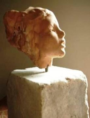 Sculptuur getiteld "VISAGE" door Claude Hardenne, Origineel Kunstwerk