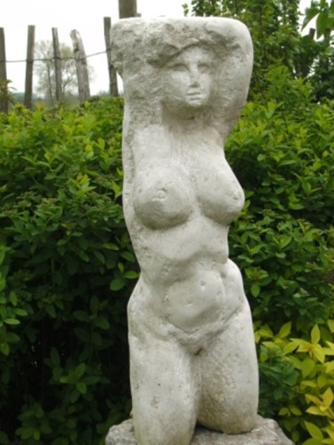 Skulptur mit dem Titel "dame" von Claude Hardenne, Original-Kunstwerk