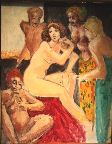 Pittura intitolato "et rêve la Princess…" da Claude Hardenne, Opera d'arte originale