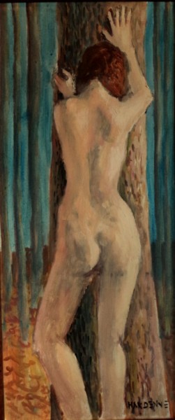 Pittura intitolato "l'arbre des regrets" da Claude Hardenne, Opera d'arte originale