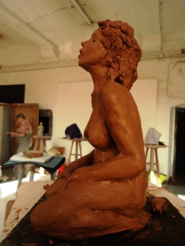 Sculpture titled "brut de modelage" by Claude Hardenne, Original Artwork