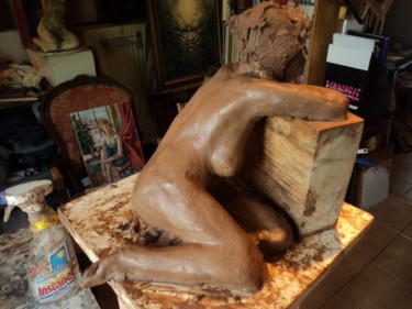 Sculpture intitulée "Repos" par Claude Hardenne, Œuvre d'art originale