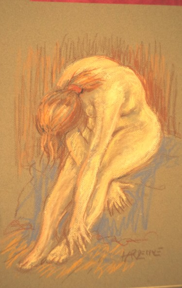 Drawing titled "lassitude" by Claude Hardenne, Original Artwork