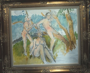 Painting titled "3 sylphides (1er je…" by Claude Hardenne, Original Artwork