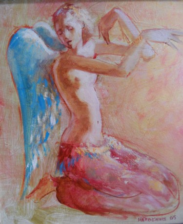 Dessin intitulée "Ange..." par Claude Hardenne, Œuvre d'art originale