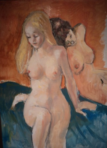 "Deux amies (2me éta…" başlıklı Resim Claude Hardenne tarafından, Orijinal sanat