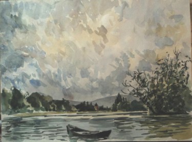 Painting titled "Meuse" by Claude Hardenne, Original Artwork