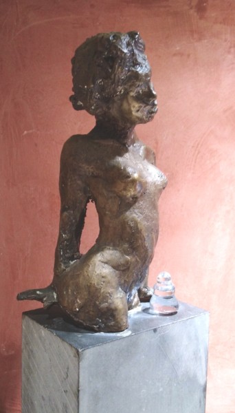 Sculpture intitulée "Séductrice" par Claude Hardenne, Œuvre d'art originale