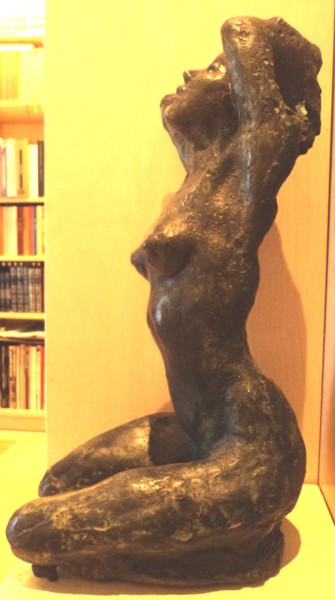 Sculpture titled "Dans la lumière" by Claude Hardenne, Original Artwork, Bronze