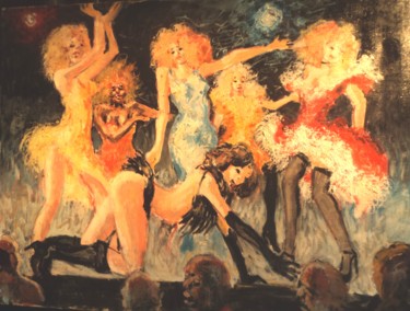 Pittura intitolato "CABARET (version fi…" da Claude Hardenne, Opera d'arte originale, Olio