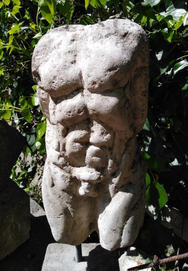 Sculpture titled "Torse antique" by Claude Hardenne, Original Artwork, Stone