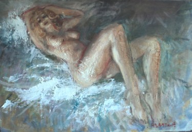 Картина под названием "La grasse matinée" - Claude Hardenne, Подлинное произведение искусства, Масло