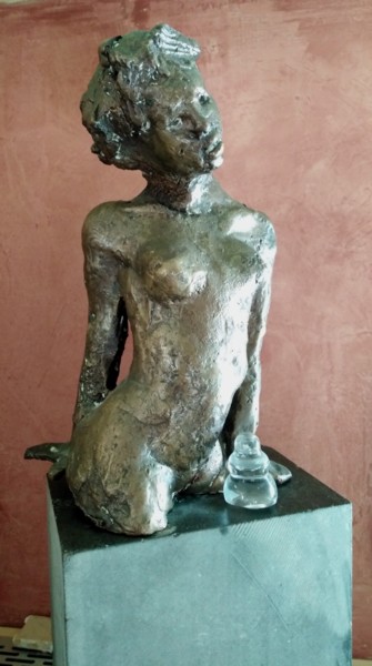 Sculpture intitulée "Séductrice 3" par Claude Hardenne, Œuvre d'art originale, Bronze