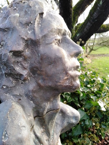 Sculpture intitulée "Naissance du Poète…" par Claude Hardenne, Œuvre d'art originale, Bronze