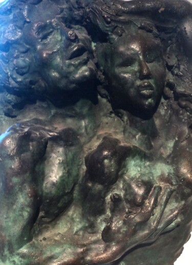 Sculpture intitulée "à deux" par Claude Hardenne, Œuvre d'art originale, Bronze