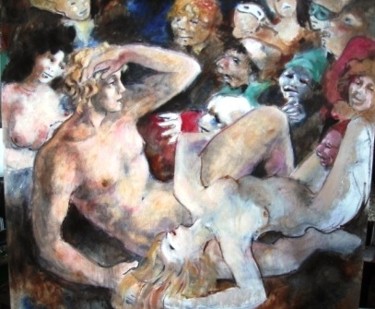 Pittura intitolato "LE CAUCHEMAR" da Claude Hardenne, Opera d'arte originale