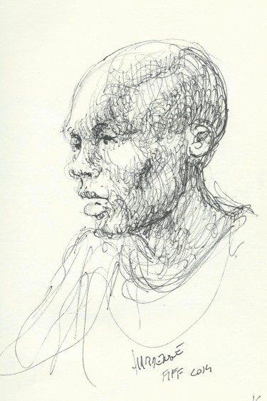 Zeichnungen mit dem Titel "Pitcho Womba Konga,…" von Claude Hardenne, Original-Kunstwerk