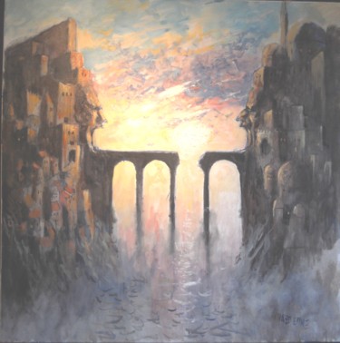 Painting titled ""Rupture des négoci…" by Claude Hardenne, Original Artwork