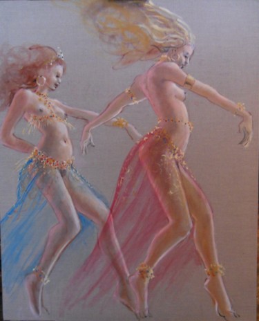 Painting titled "DANSE" by Claude Hardenne, Original Artwork